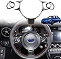 Fit for Toyota 86 GT86 2022 and for Subaru BRZ 2022 Steering Wheel Button Cover, Steering Wheel Panel Protection Frame Trim, Car Steering Wheel Decoration Frame Trim (Carbon fiber pattern)