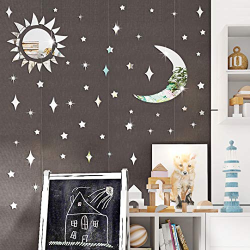 Vinilo Decorativo Acrílico Luna y Estrellas 3D Removible miniatura 6