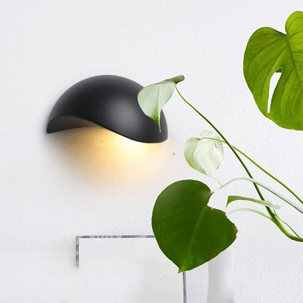 Amazon.co.jp: モダンな壁取り付け用燭台, ブラックドームウォール