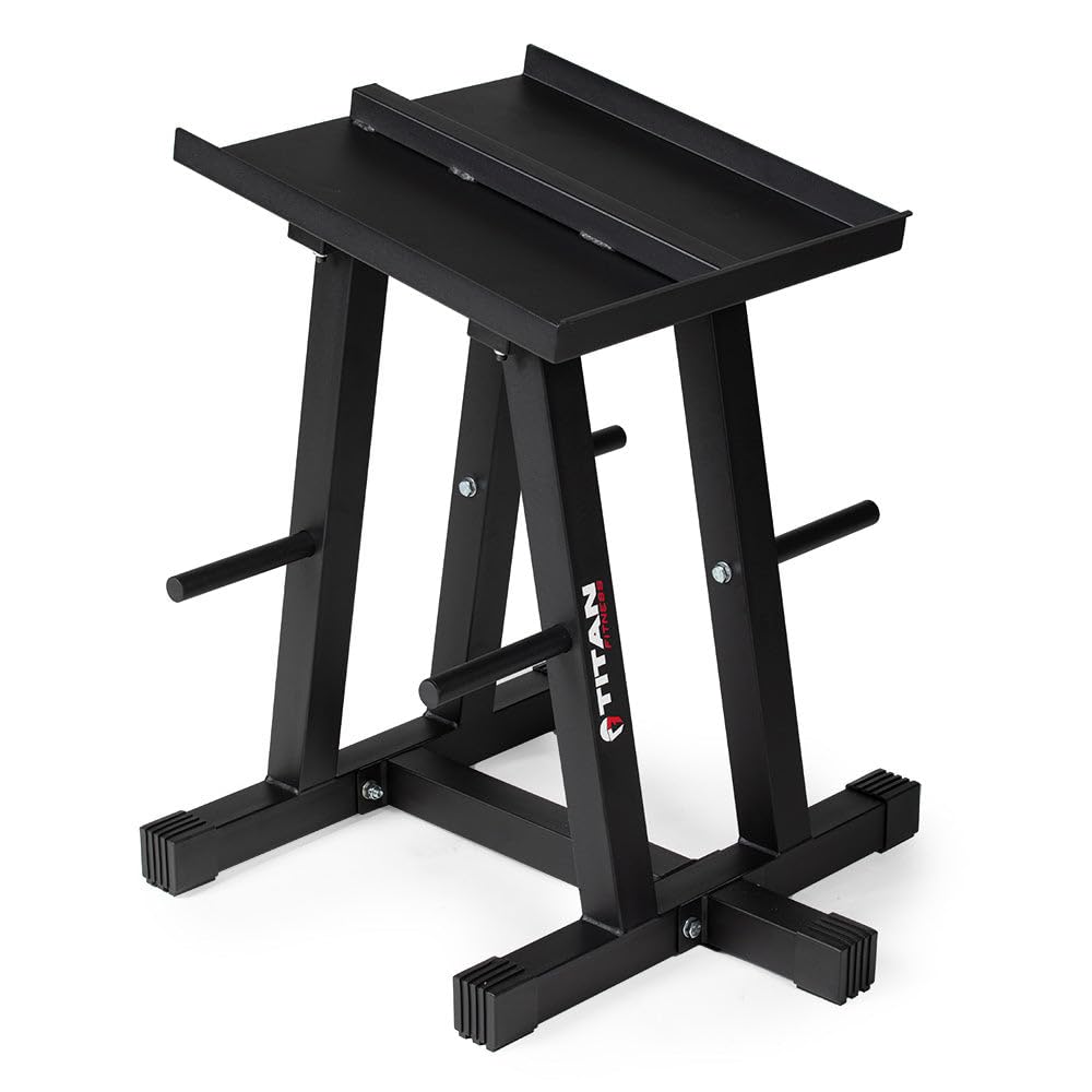Dumbbell Column Stand and Plate Tree, 260 LB Capacity, Organize Classic Dumbbells Power Block Dumbbells Loose Plates