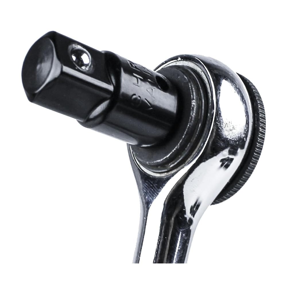 Kit adattatore per riduttore a cricchetto quadrato, 4 pezzi, 1/2 a 3/8, 3/8 a 1/4 (nero)