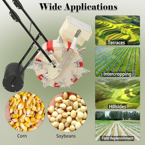 Manual Seeder de precisión con 7 boquillas y distancia de 9.06 in miniatura 5