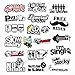41Pcs JDM Car Sticker Racing Decale for Cars Motorcycle Helmet Reflex Decals Graphics Drift Slammed Race Funny Truck Stickers Car Side Decals