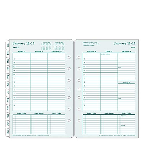 FranklinCovey - Classic Original Weekly Ring-Bound Planner - Jan 2020 - Dec 2020