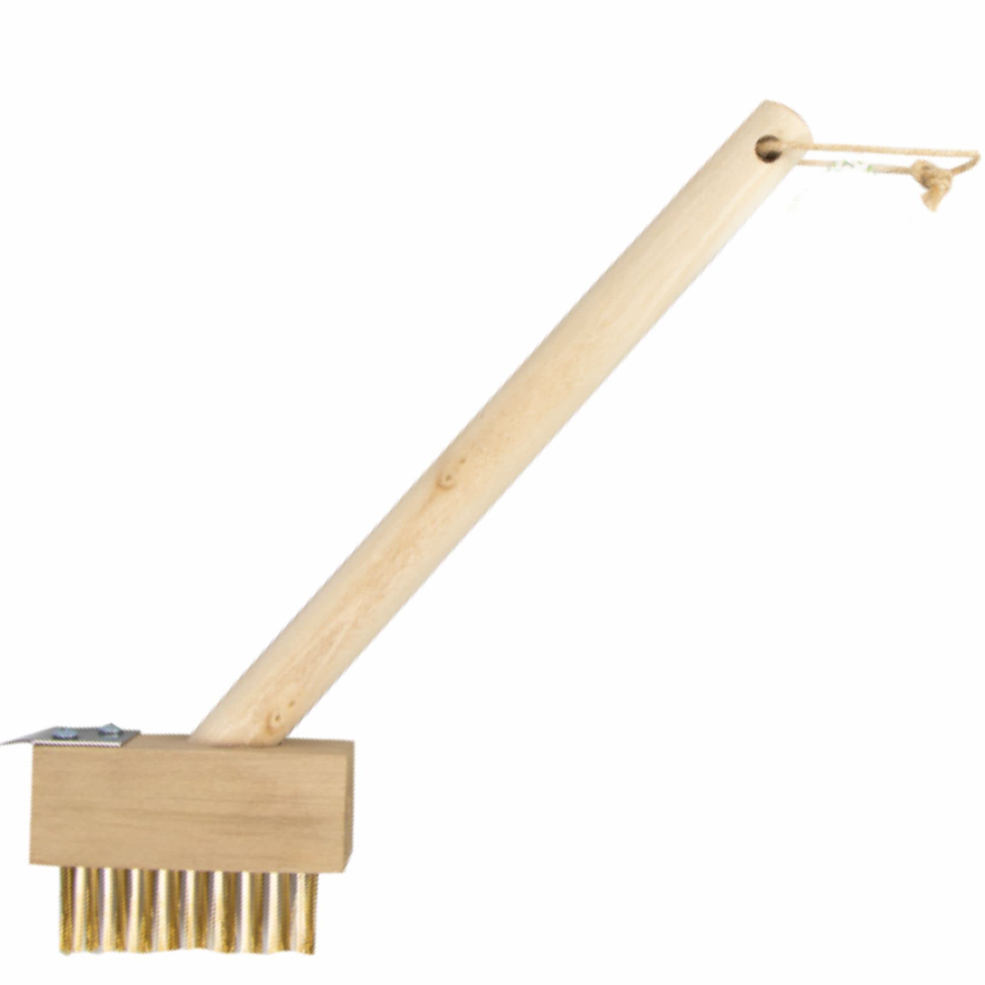 Wire Brush Patio Cleaner Garden Brush Weed Remover Tool For Block Paving Long Handle Wire Broom For Cleaning Grout Removing Weeds Moss And Un Wanted Roots Driveway Cleaning Tool Wooden 30cm