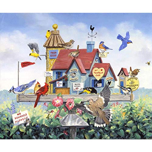 Peinture diamant 5D maison d'oiseau évadez-vous dans un monde fée