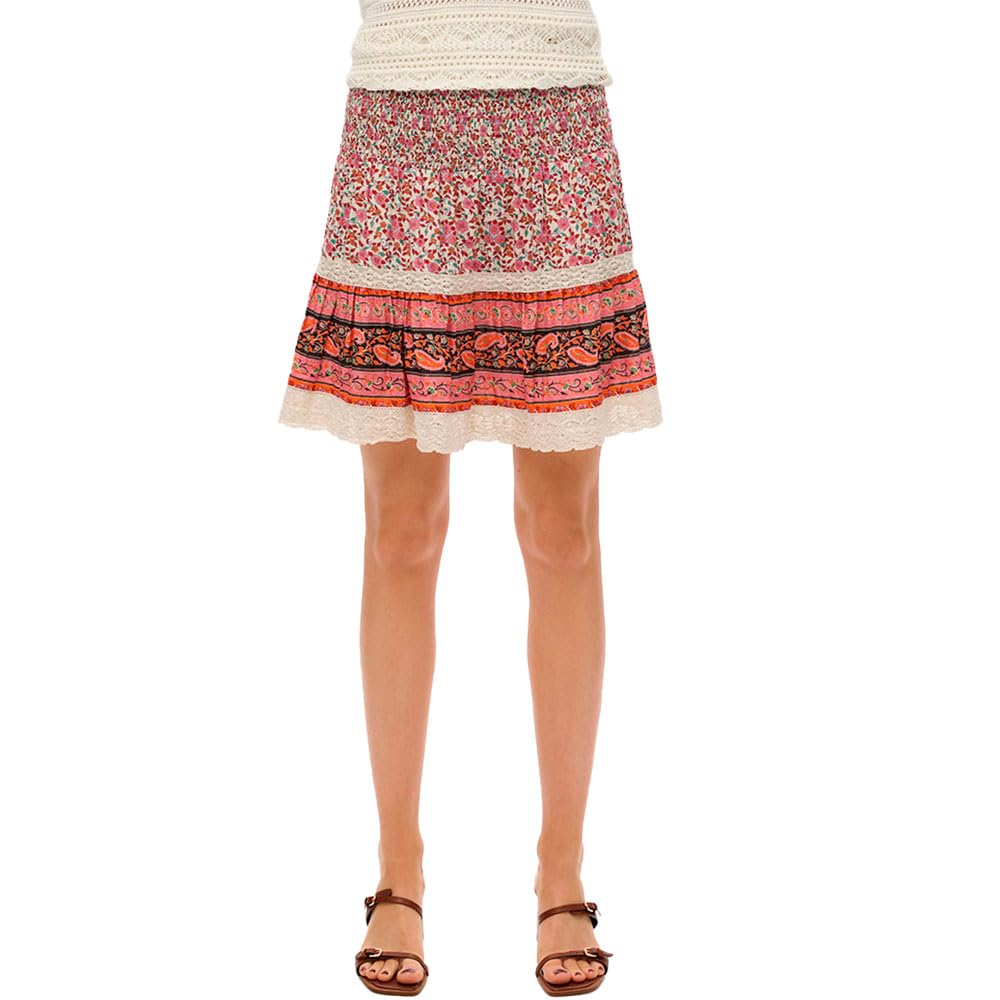 Superdry Women's Rose Mini Skirt Woman Patchwork