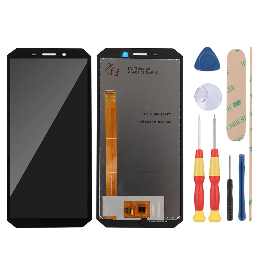 Kit Riparazione Schermo Oukitel WP18 - Display LCD Touch Digitizer, Nero, Con Strumenti