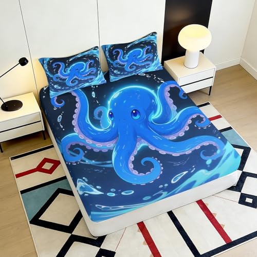 Drap housse galaxie antidérapant et infroissable en microfibre