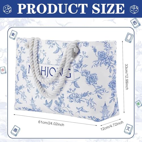 MAHJONG Tote Bag Set 24x13x4.7 Inch Estuche de Transporte miniatura 2