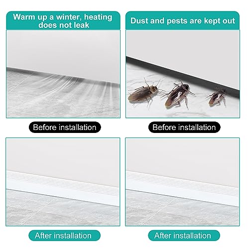 2 m tochtstopper voor geluidsisolatie, deuren, klittenband-deurafdichting, zelfklevende onderkant, dubbellaagse deurafdichting, geluidsbestendig, voor deur, tochtstopper, deurafdichting - Image 8