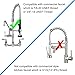 KWODE Pre-Rinse Spray Valve Replacement Head for Commercial Kitchen Faucet 1.42GPM Commercial Sink Sprayer High Pressure Dishwasher Sprayer Nozzle with Hand Grip Assembly (Grey)
