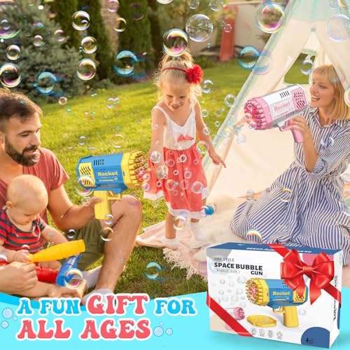 Joneg P124 Toys For 3-8 Year Old Boys Girls: 2 Pack Bubble Machine thumb #4