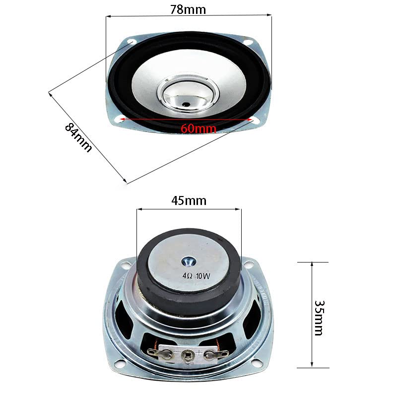 SUSQVHVCK Altoparlante Full Range Da 2 Pollici 4 Ohm 20w 52mm Altoparlanti Magnetici Al 979821