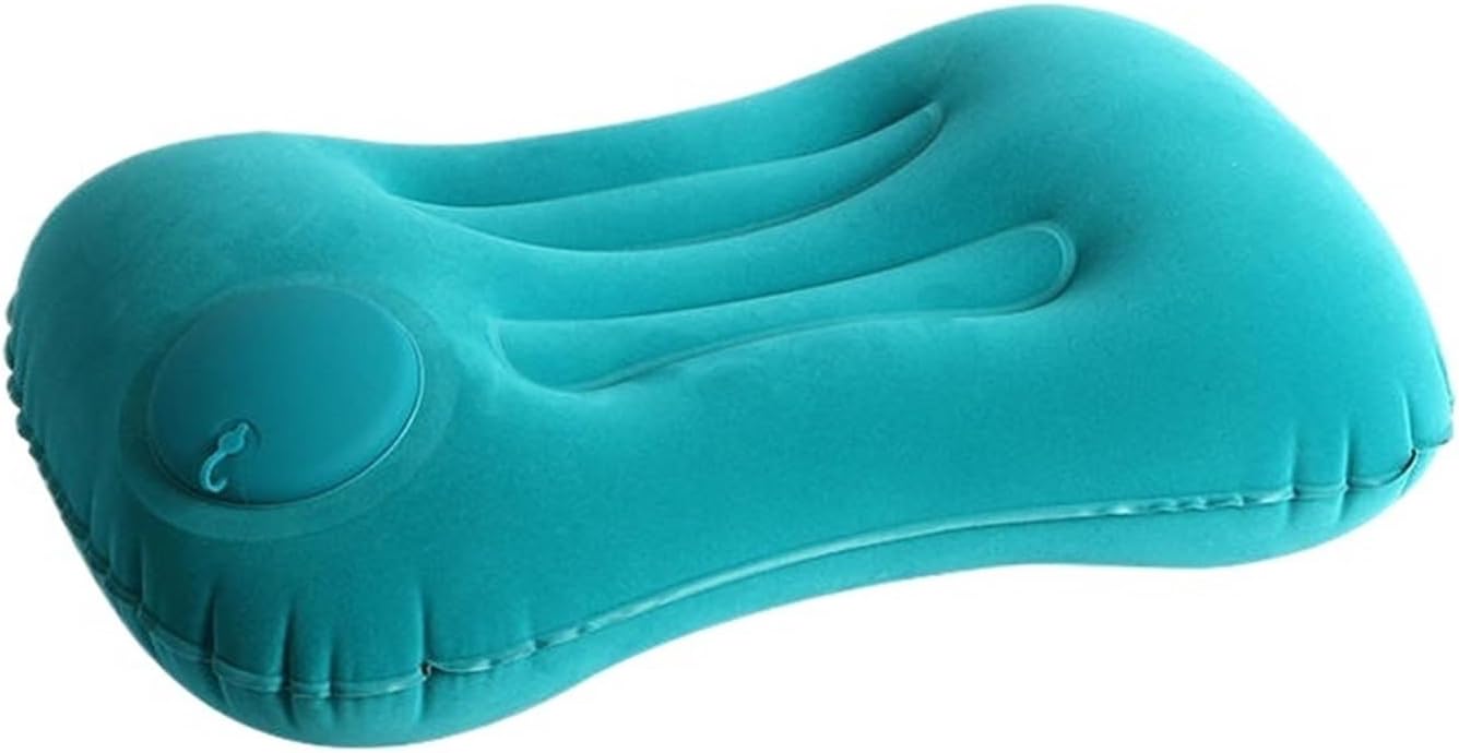 Outdoor Camping Travel Inflatable Square Pillow Comfortable Light Cushion Portable Foldable Pillows(Blue) - Image 1 of 7