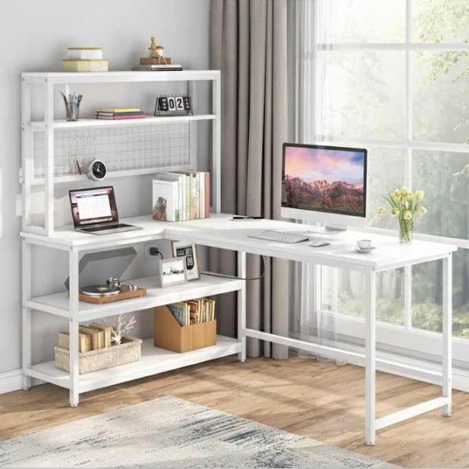 8914 160 Cm Oyuncu Masası Çalışma Masası Bilgisayar Masası Ders Laptop Beyaz