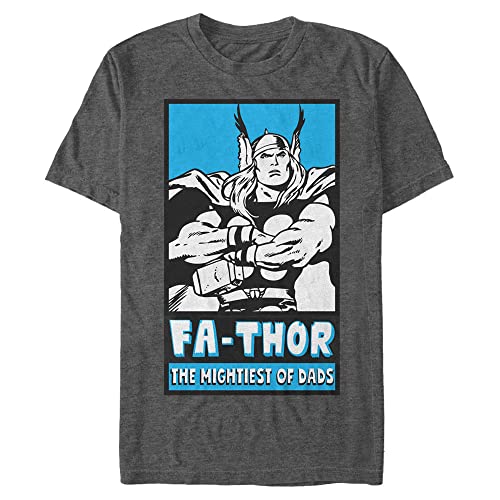 T-shirt Marvel Homme Grande Taille Fathor Poster en Coton Gris Anthracite 4XL