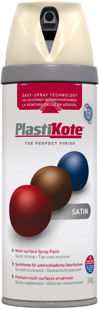 Plasti-kote Premium Spray Paint Satin 400ml Grey Beige
