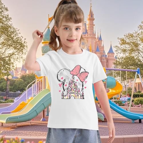 Magic Kingdom Shirts for Girls Magical Castle Graphic Tee Kids Toddler Holiday Vacation Shirt Girls Trip Casual Tops3