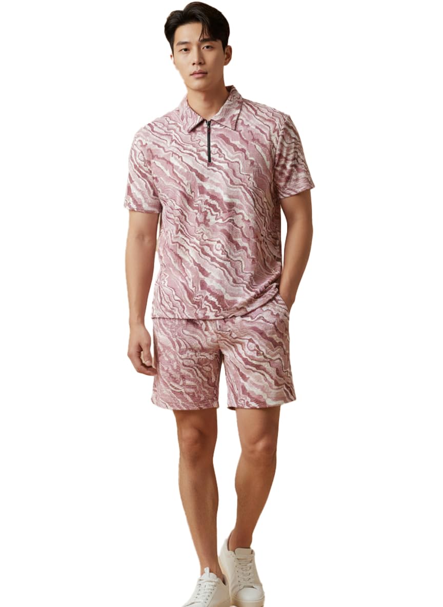 vastradhan Men’s Solid Co-ord Set with T-Shirt & Shorts – Soft & Breathable Fabric, Regular Fit Comfortable Casual Wear Set for Daily Use, Gym, Travel & Loungewear-picture-16
