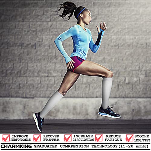 Image of Copper Compression Socks (3 Pairs), 15-20 mmhg is BEST Athletic & Medical for Men & Women, Running, Flight, Travel, Nurses - Boost Performance, Blood Circulation & Recovery