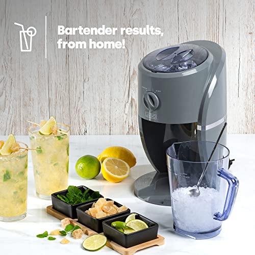 LIVIVO Electric Ice Crusher – Ice Shaver Machine with Removable 1L Hopper Box, Scoop & Dual Modes – Crushes Ice for Slushies, Snow Cones, Cocktails, Iced Coffee, Frappe & More – Grey - Image 3