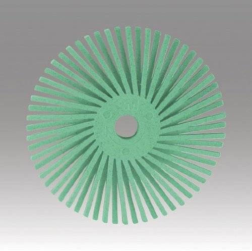 Scotch-Brite(TM) Radial Bristle Disc, 9/16 in x 1/16 in Polish 1, 48 per inner