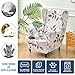 NILUOH Wing Chair Slipcovers 2 Pieces Stretch Spandex Wingback Chair Covers Washable Slipcover for Wingback Armchairs Non-Slip Furniture Protector with Elastic Bottom for Living Room