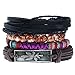Produktbild GUXINHOME Herren Lederarmband Punk geflochtenen Seil Armband Armband Armband, Handarbeit, verstellbar
