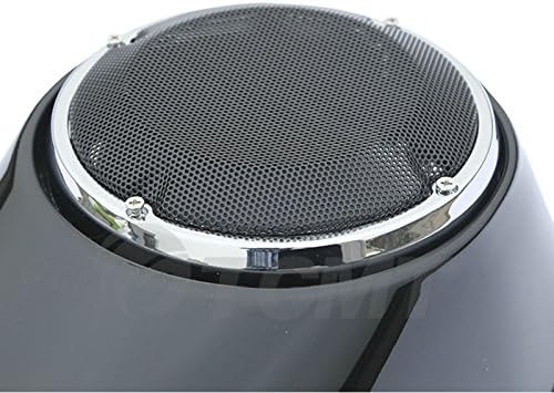 Miniatura 7 de TCMT - Alforja para motocicleta en color negro intenso con altavoces de 6.5 pulgadas, para Harley Electra Glide 2014-2020