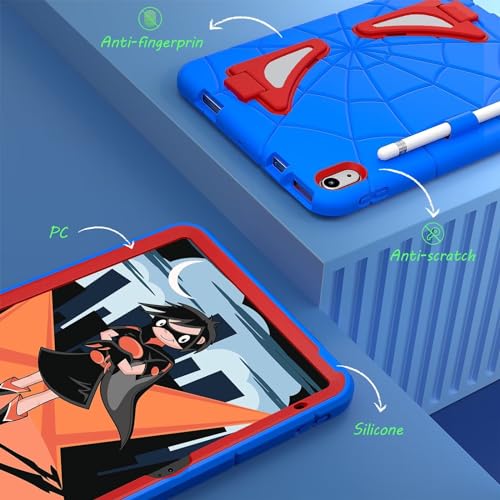 Coque iPad 10e génération antichoc WESZZ avec coins renforcés bleu - 3