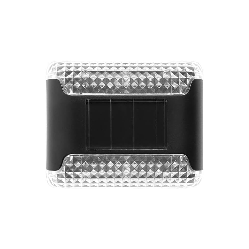 swenrix Double Side Solar Deck Lights Outdoor 1 Pack Solar Waterproof LED Solar Lights for Outdoor Stairs, Step, Fence, Yard, Patio, and Pathway (Warm White)-image-46