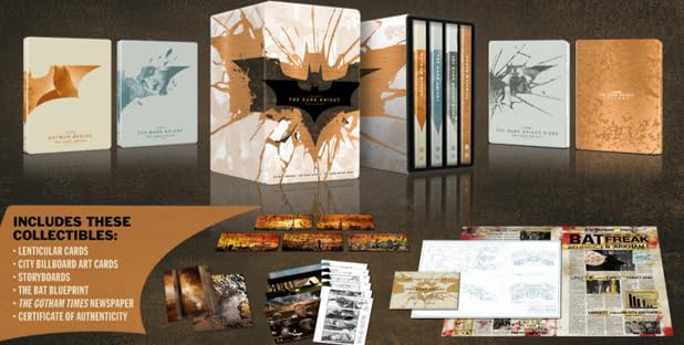 THE DARK KNIGHT TRILOGY Steelbook Collection (4K Ultra HD + Blu-ray)