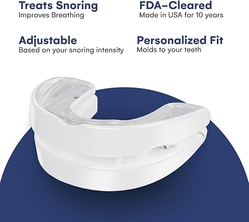 Miniatura 4 de VitalSleep - Boquilla antidesgarro posicionamiento de mandíbula ajustable personalizado fabricada en Estados Unidos y solución de ronquidos
