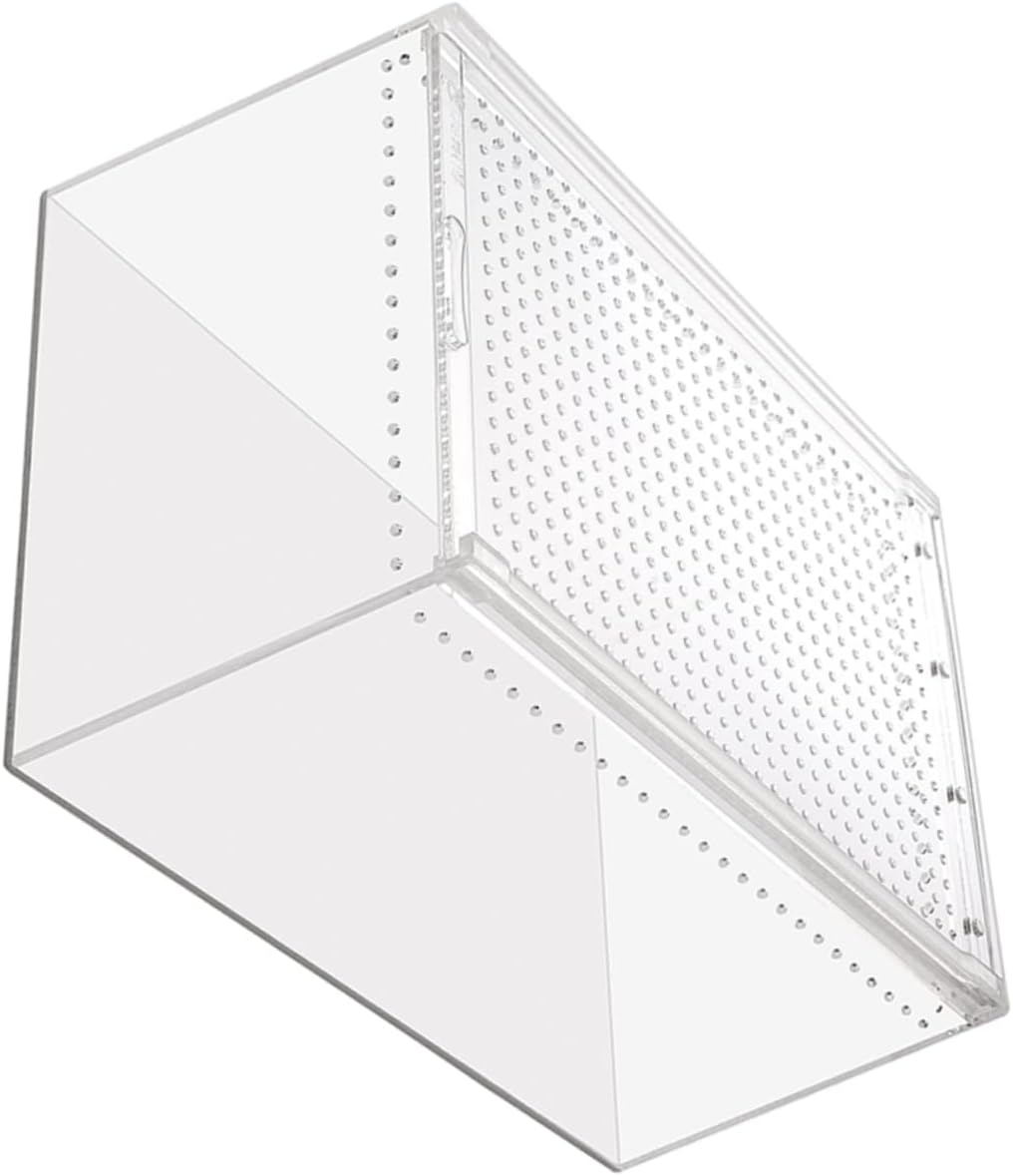 BESPORTBLE Insect Enclosure Feeding Bin Small Reptile Tank for Spiders Snails Tarantula Habitat