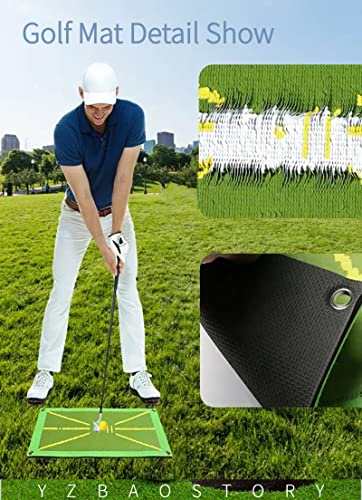 Golf Mat That Shows Swing Path, Path Feedback Golf Hitting Mat, Golf Training Mat For Swing Detection Batting, Premium Golf Practice Mat Golf Training Aid Equipment For Outdoor/Indoor(Green) #TOP4