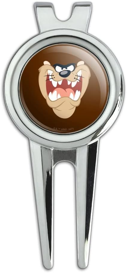 Review GRAPHICS & MORE Looney Tunes Taz Face Golf Divot Repair Tool and Ball Marker