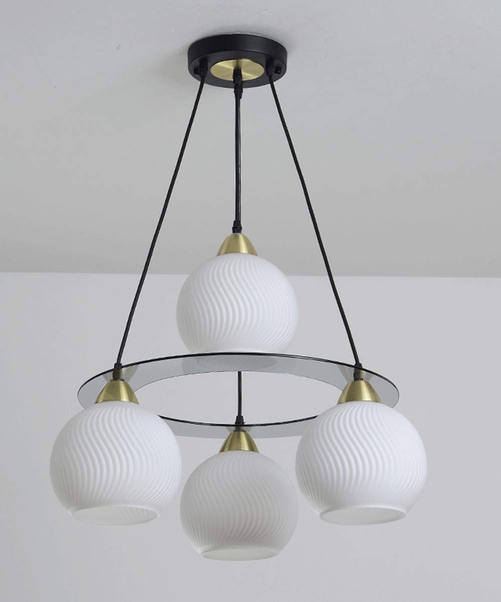 PCXEHUYP White Glass Chandelier Staircase Aisle Corridor Porch Ceiling Lamp Cloakroom Balcony Creative Minimalist Decorative Bar Pendant Light Restaurant Bedroom Ch