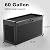 60 Gallon Deck Box,Resin Outdoor Storage Box with Lockable for Patio Furniture, Pool Accessories, Garden Tools, Waterproof Outside Storage Box, Black Pattern