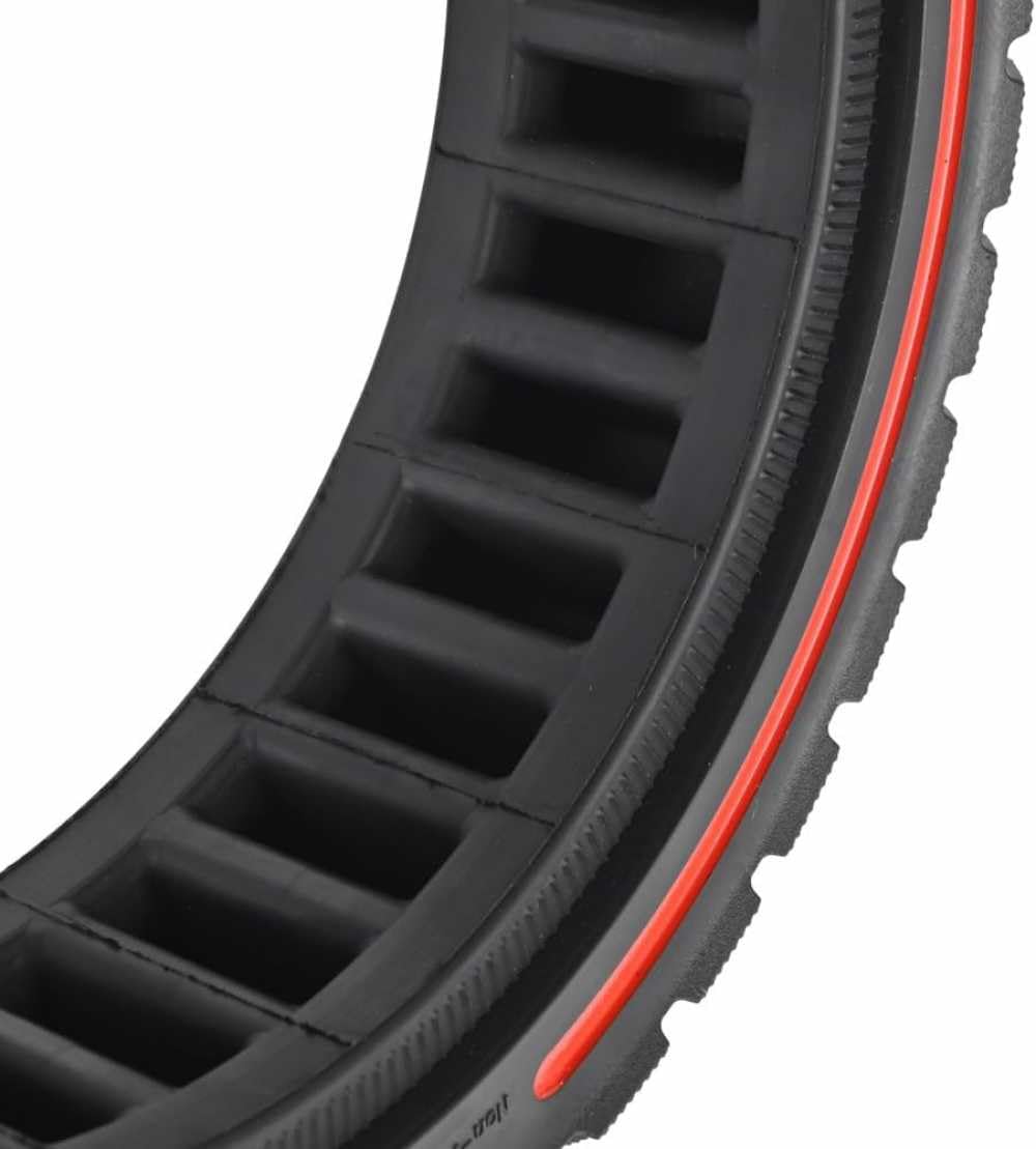 Neumáticos 9,5 x 2,5 – 6,1 pulgadas, neumáticos sólidos de goma maciza para NIU KQi3 Sport/Pro/Max Scooter eléctrico delantero o trasero neumáticos de repuesto macizos de panal de abeja (2)