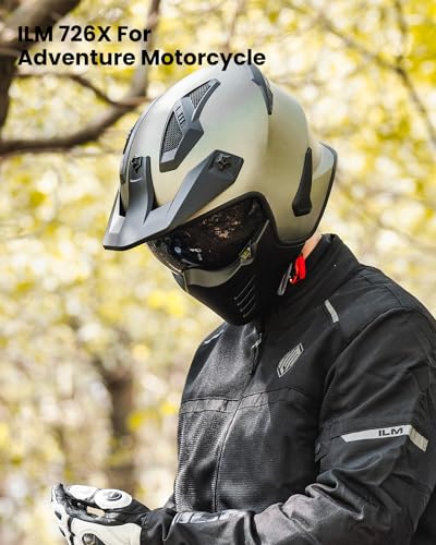 Ilm ILUS-FA-726X Open Face Motorcycle 3/4 Half Helmet For Dirt Bike Moped Atv Utv Motocross Cruiser Scooter Dot Model 726X thumb #7