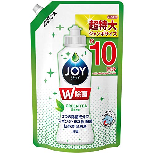 除菌ジョイ コンパクト 食器用洗剤 緑茶の香り 詰め替え ジャンボ 1330mL