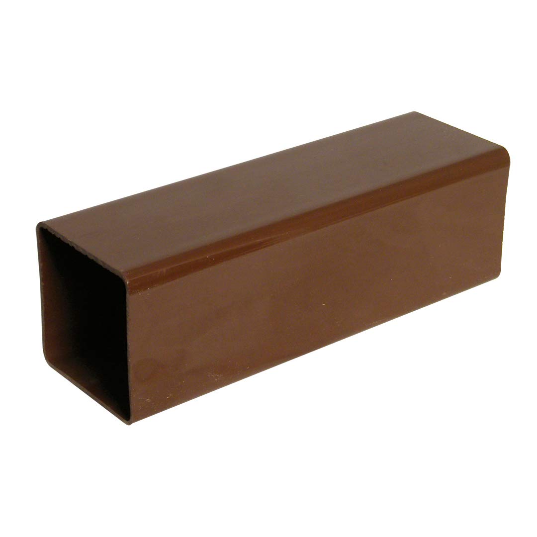 Square Line Downpipe Brown 65mm / 2.5m Floplast
