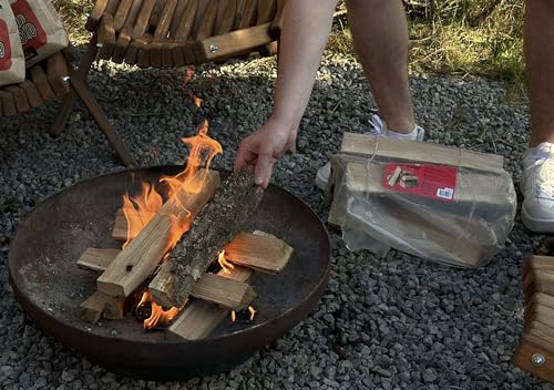 Birch Firewood - 15-20lb - Kiln-Dried Natural Hardwood Logs for Fireplace, Campfire, Fire Pits, Wood Stove & Outdoor Heating - Thumbnail 2