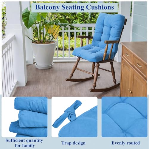 Image of Juexica SKU Blue 17 x 17 Inch 4 Sets Outdoor Patio Chair Cushion