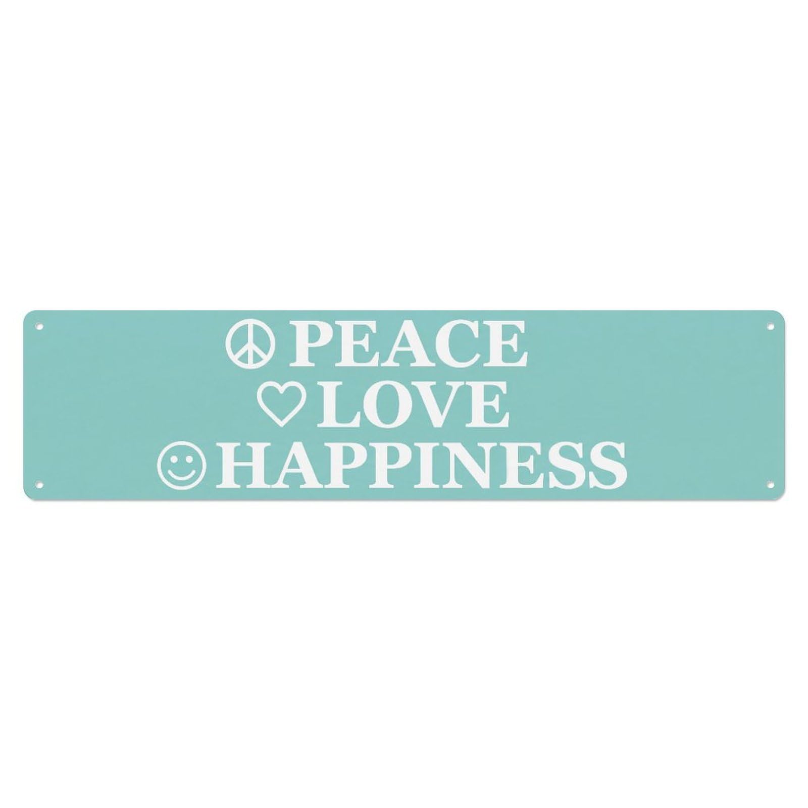Fyrn Style Peace Love Happiness Harmony Positive Metal Tin Sign
