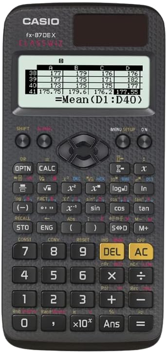 Casio Fx-87DE X ClassWiz Avec Housse De Protection WYNGS
