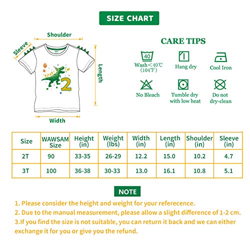 2Nd Birthday Boy Shirt Dinosaur Birthday T-Shirt 2 Year Old Toddler Dinosaur Outfit Cotton White Dino Party Shirt Roar I’m 2 Short Sleeve Top Tee Toddler Two Rex T Shirt For Kids #TOP6
