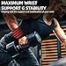 Wrist Support Straps & Lifting Straps, Ultra-Elastic Adjustable Design, Universal Wrist Support Gear for Bench Press, Deadlift, Powerlifting and Gym Training