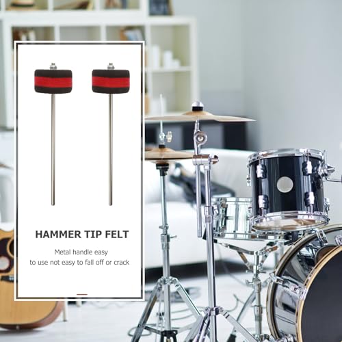 Pedal de Batería Profesional ERINGOGO Negro-Rojo miniatura 7